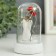 Souvenir Polystone Light "Angel with red roses" MIX 6x6x9.5 cm