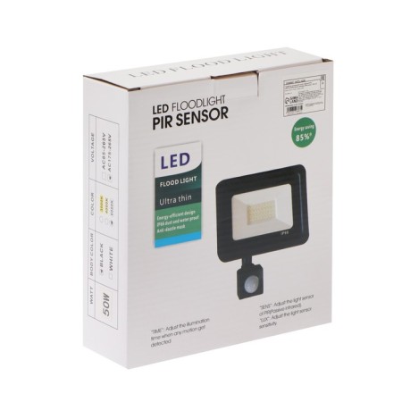Flight LED, 50 W, 4000 lm, 6500k, traffic sensor, IP66-7