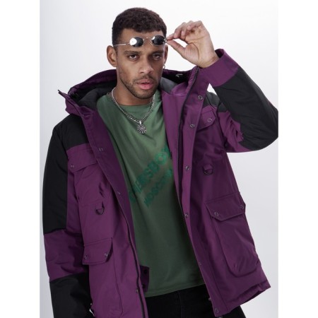 Ski jacket men, size 56, purple color-10