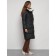 Coat insulated winter female, size 44, black color