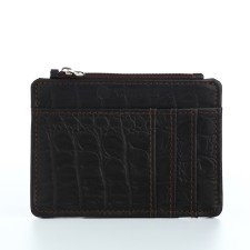 Busmel on leather, Textura, 8 cards, brown color