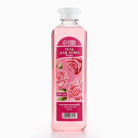 Shower gel, moisturizing, 300 ml, rose aroma, beauty pantry