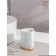 A set of accessories for the bathroom "Marble", 3 items (soap dish, dispenser 230 ml, glass)