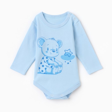 Body baby, color bright blue, height 80 (9-12 months)