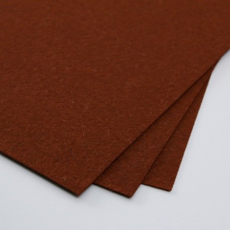 A set of hard felt "Astra" (3 pcs) dark brown, 1 mm, 160 g, 20x30 cm-2