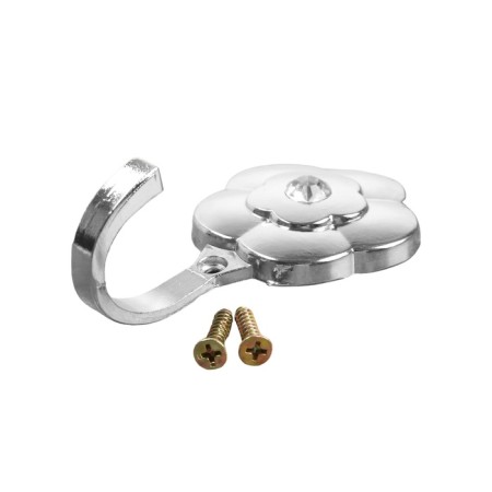 One -rod hook for curtains Cappio KC117, chromium color, 2 pcs-5