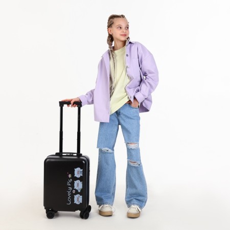 Children's suitcase 27 L (XS), Happyant, Lightning Department, Black Color-8