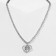 Puke "Spider" in the heart, color silver, 42 cm