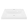 Paola alba shell, half -vested, 60 cm, rectangular