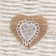 Stelly Paper basket "Heart", 25x18x14 cm, white