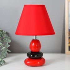 Table lamp 16877/1bk+RD E14 40W Black-red 21x21x30 cm