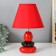 Table lamp 16877/1bk+RD E14 40W Black-red 21x21x30 cm