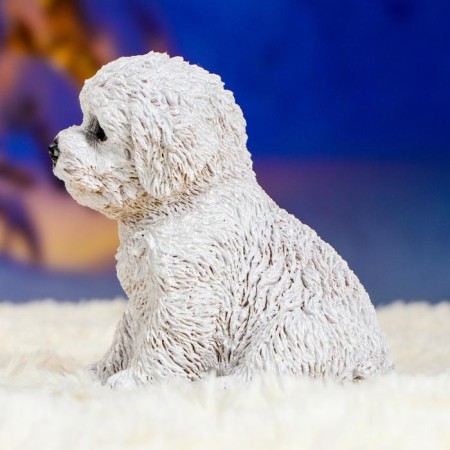 Garden figure "Puppy of the Westhelend Terrier" 14x11cm-4