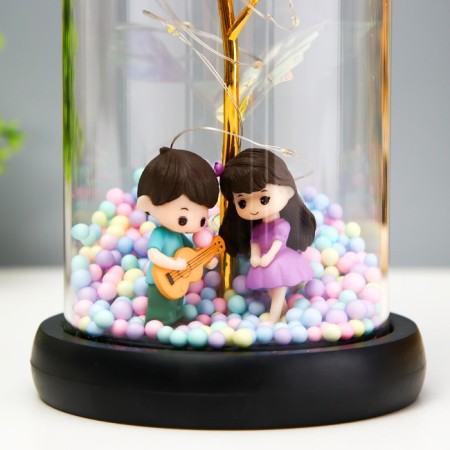 Nightlight "Romance" LED from batteries 3haaa 11x11x21.5 cm Risalux-4