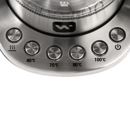 Electric kettle Windigo LSK-1807, glass, 1.7 l, 2200 watts, adjustment t °-4