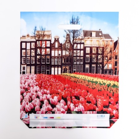 Package "Spring in the City", polyethylene with a cut pen, 38x45 cm, 60 μm-1