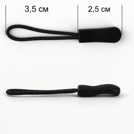 Poller for lightning, 2.5 cm, 6 × 0.8 cm, 10 pcs, black color-2