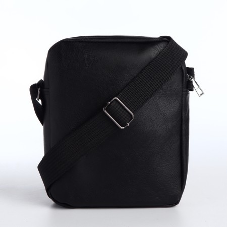 Male bag with lightning, black color-3