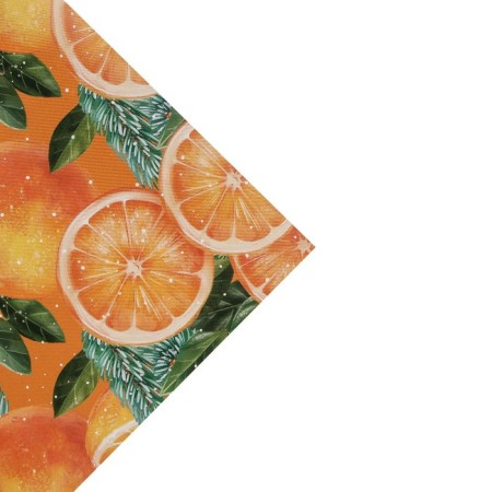 Paper packing glossy bilateral "Mandarins", 70 x 100 cm, New Year-3
