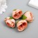 Budon on the leg for decoration "Rose Pionoid bud" Cream 2.5x3 cm