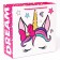 Gift package, 30x30x12 cm, packaging, Minnie Mouse and unicorn