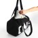 Female sports bag, textura, small size, black color