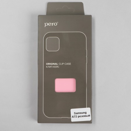 Pero cover for Samsung A72, silicone, pink-3