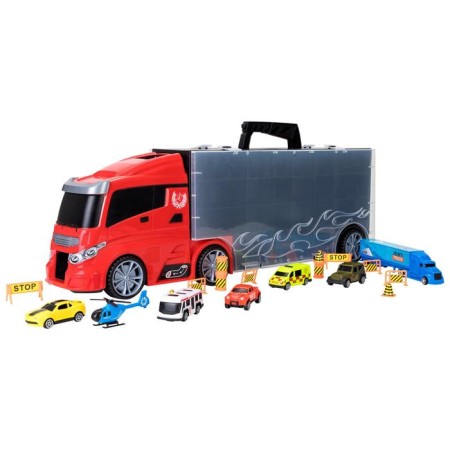 Auto -VOBIS GIVITO "My City", with cars, with tunnel, red color, 59 cm-5