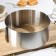 Baking form with size adjustment, shares, 16-30 cm, h = 12 cm, chrome color
