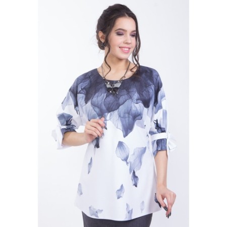 Female blouse, size 42, white color-3