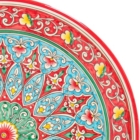 Largan Rishtan ceramics "Flowers", 37 cm, red-2