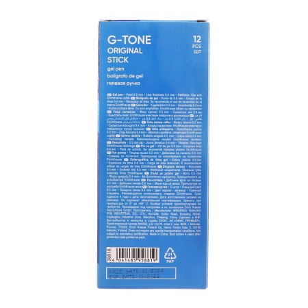 G-tone gel pen, node 0.5 mm, green ink, letter line length 500 meters-11