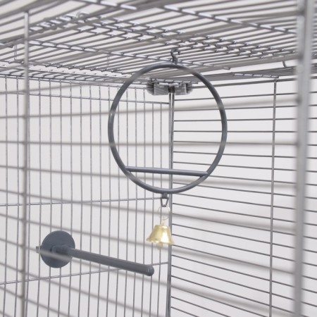 Birds Cage "Pigzon" No. 104-B, collapsible, 2 sections, 58 x 40 x 88cm, gray-4