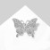 Brooch "Butterfly" is fabulous, the color is white in silver