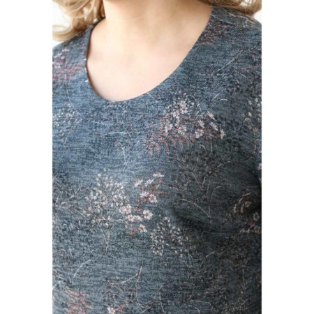 Female dress, size 58, black color-2
