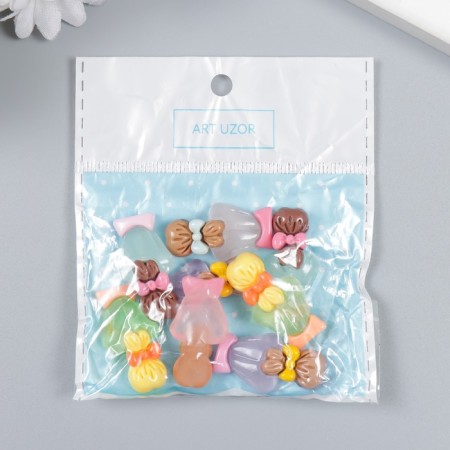 Decor for creativity plastic "Girl with tail" mix 3x1 cm-3