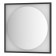Mirror in a baguette frame with LED lighting 15 W, 70x70 cm, sensory switch, neutral white with