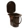 Bucket-bucket, h = 40 cm, 13 l, with a removable pen, brown