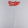 Topper "I love you" red 13x5.3 cm