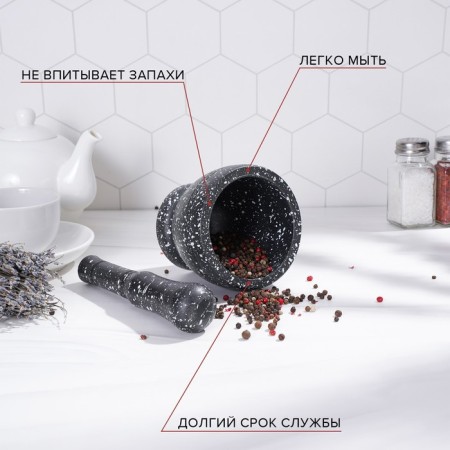 Stupa with pestle "Black Stone"-2