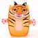 Basket for toys "Tigerok" 34 × 34 × 55 cm