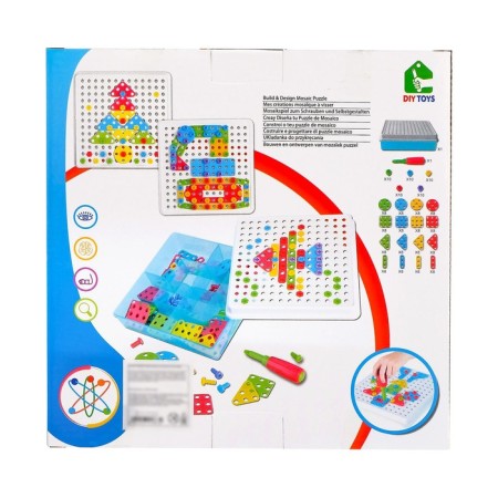 Constructor "Bolt Mosaic: Fantasies", with a screwdriver and base, 180 parts-8