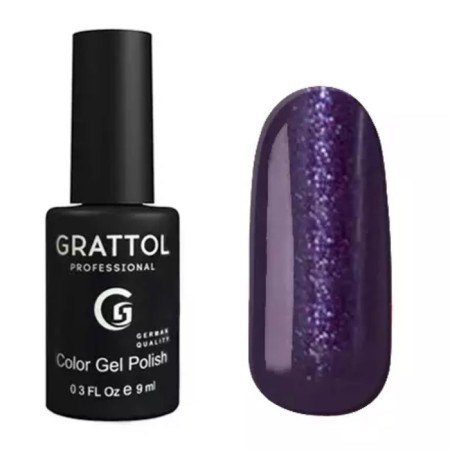 Grattol Color Gel Polish, No. 091 Shining Purple, 9 ml
