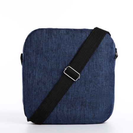 A backpack with a zipper, with USB, 4 outer pockets, bag, pencil case, blue color-11