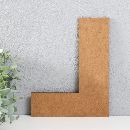 The panel of the letter "l" 16x20 cm, black-2
