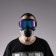 Mask glasses for motor vehicles, collapsible, lameleon visor, black color