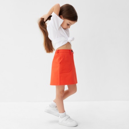 Denim skirt KAFTAN p. 36 (134-140 cm), orange-2