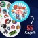 Card game to the speed and reaction "Dubbl", 55 cards, 5+, Avengers
