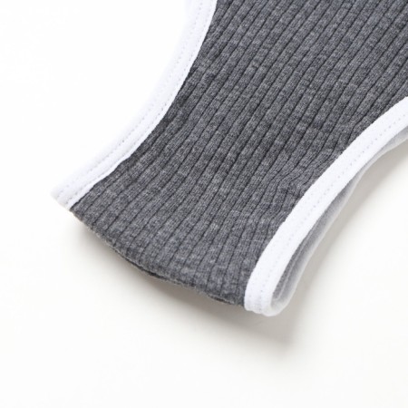 Female set (top, panties) dark gray color, size 42-44-9