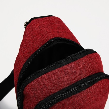 Squint bag ZFTS, textiles, burgundy color-3